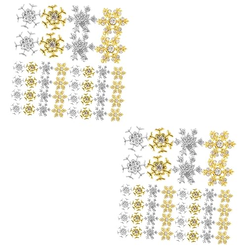 VICASKY 2 Sätze Adorable Nageldekor Hochwertige Diy Nagelkunst Zubehör Für Maniküre Winterfestliche Dekoration Für Nägel 40 Stück * 2 VICASKY 2 Sätze Adorable Nageldekor Hochwertige Diy Nagelkunst Zubehör Für Maniküre Winterfestliche Dekoration Für Nägel 40 Stück * 2 von VICASKY