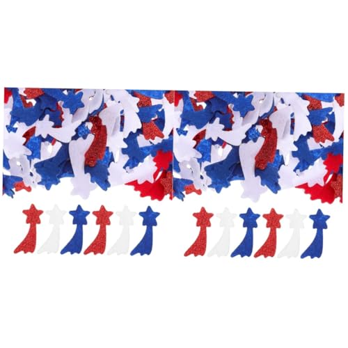 VICASKY 2 Sätze Buntes Stern Konfetti aus Vliesstoff Tischdeko Of July Independence Day Party Streudeko DIY Basteln Leicht und Sicher VICASKY 2 Sätze Buntes Stern Konfetti aus Vliesstoff Tischdeko Of July Independence Day Party Streudeko DIY Basteln Leicht und Sicher von VICASKY