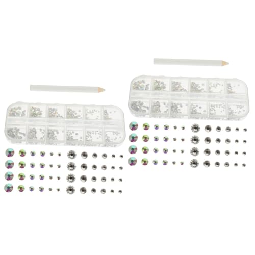 VICASKY 2 Sätze Flatboden -diamantnagelschmuck Nagel Edelsteine Nägel Kunst Nail Strass-kit Polieren Charms Für Nagelzubehör Nailart-strasssteine Wohnung Uv Glas VICASKY 2 Sätze Flatboden -diamantnagelschmuck Nagel Edelsteine Nägel Kunst Nail Strass-kit Polieren Charms Für Nagelzubehör Nailart-strasssteine Wohnung Uv Glas von VICASKY