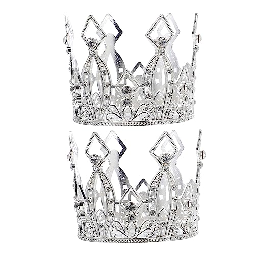 VICASKY 2 Sätze Kuchen Krone Hochzeitsdeko Hochzeit Deko Torte Dekoration Party Decoration Ornamente Glücklich Die Zarter Tortenaufsatz Krone Tischschmuck Zinklegierung Silver 2 Stück * 2 VICASKY 2 Sätze Kuchen Krone Hochzeitsdeko Hochzeit Deko Torte Dekoration Party Decoration Ornamente Glücklich Die Zarter Tortenaufsatz Krone Tischschmuck Zinklegierung Silver 2 Stück * 2 von VICASKY