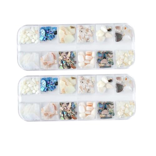 VICASKY 2 Sätze Natürliche Muschelflocken Nagelornamente Maniküre Zubehör Leicht Langlebig Originelles DIY Nageldekor für Damen Elegante Nagelverzierung VICASKY 2 Sätze Natürliche Muschelflocken Nagelornamente Maniküre Zubehör Leicht Langlebig Originelles DIY Nageldekor für Damen Elegante Nagelverzierung von VICASKY