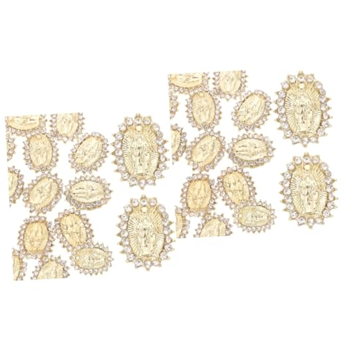 VICASKY 2 Sätze Schmuck Mit Nageldiamanten Nagel Strass Zubehör Reiz Uv Verschleiß Aufkleber Charms Für Nageldesign Maniküre-dekorationen Legierung Golden 20 Stück * 2 VICASKY 2 Sätze Schmuck Mit Nageldiamanten Nagel Strass Zubehör Reiz Uv Verschleiß Aufkleber Charms Für Nageldesign Maniküre-dekorationen Legierung Golden 20 Stück * 2 von VICASKY