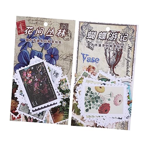 VICASKY 2 Sätze Vintage Stempelaufkleber Mini-Aufkleber Aufkleber nach der Geburt Scrapbooking Sticker Scrapbook Stickers Dekoration DIY Bastelaufkleber Tagebuchetikett Papier VICASKY 2 Sätze Vintage Stempelaufkleber Mini-Aufkleber Aufkleber nach der Geburt Scrapbooking Sticker Scrapbook Stickers Dekoration DIY Bastelaufkleber Tagebuchetikett Papier von VICASKY