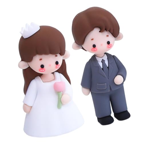 VICASKY 2 Stück Brautpaar Cake Topper Teilig aus Weichem Lebensmittelechtem Material Detailreiche Hochzeitstorten Dekoration Passend für Hochzeitsmottos Langlebige Erinnerungsspielzeug VICASKY 2 Stück Brautpaar Cake Topper Teilig aus Weichem Lebensmittelechtem Material Detailreiche Hochzeitstorten Dekoration Passend für Hochzeitsmottos Langlebige Erinnerungsspielzeug von VICASKY