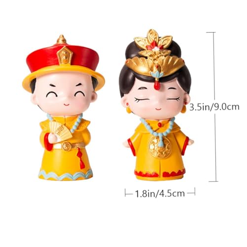 VICASKY 2 Stück Chinesische Hofstil Resin Cake Dekoration Teiliges für Kuchen Tortendeko Tischornament Geschenkidee VICASKY 2 Stück Chinesische Hofstil Resin Cake Dekoration Teiliges für Kuchen Tortendeko Tischornament Geschenkidee von VICASKY
