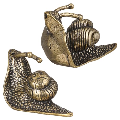 VICASKY 2 Stück Elegante Schnecken-Hängedekorationen Aus Massivem Messing Für Heimdekoration Und Zarte Tierfiguren Für Heimwerkerarbeiten Tischdekoration Anhänger VICASKY 2 Stück Elegante Schnecken-Hängedekorationen Aus Massivem Messing Für Heimdekoration Und Zarte Tierfiguren Für Heimwerkerarbeiten Tischdekoration Anhänger von VICASKY
