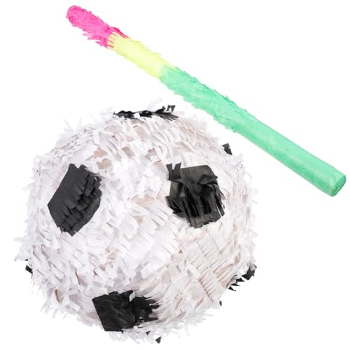 VICASKY 2 Stück Fußball Pinata Teilig mit Schlagstab Papierbasiert und Langlebig für Fußball Geburtstag Dekoration Sportliches Partyaccessoire für Erwachsene Geeignet für Innen und VICASKY 2 Stück Fußball Pinata Teilig mit Schlagstab Papierbasiert und Langlebig für Fußball Geburtstag Dekoration Sportliches Partyaccessoire für Erwachsene Geeignet für Innen und von VICASKY