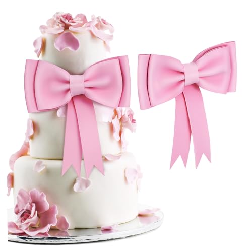 VICASKY 2 Stück Große Rosa Schleifen Tortendeko aus EVA Wiederverwendbare Bowknot Cake Topper für Geburtstagstorten Muffins Vielseitige Partydekoration für Prinzessinnen Besondere Anlässe VICASKY 2 Stück Große Rosa Schleifen Tortendeko aus EVA Wiederverwendbare Bowknot Cake Topper für Geburtstagstorten Muffins Vielseitige Partydekoration für Prinzessinnen Besondere Anlässe von VICASKY