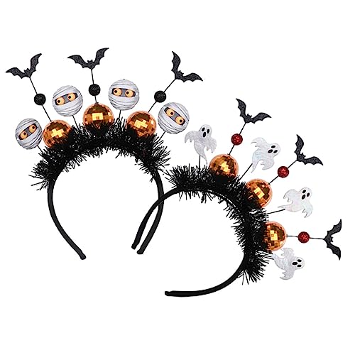 VICASKY 2 Stück Halloween Stirnbänder Dekorative Haaraccessoires für Karneval und Cosplay Leicht und Bequem für Freunde für Festivals und Partys von VICASKY
