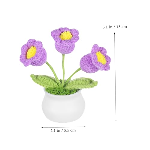 VICASKY 2 Stück Handgefertigte Häkelblumen Realistisch Gestrickt Langlebig und Farbbeständig Vielseitige Auto und Schreibtischdekoration Pflegeleicht Stilvolles Blumenbouquet für Zuhause VICASKY 2 Stück Handgefertigte Häkelblumen Realistisch Gestrickt Langlebig und Farbbeständig Vielseitige Auto und Schreibtischdekoration Pflegeleicht Stilvolles Blumenbouquet für Zuhause von VICASKY