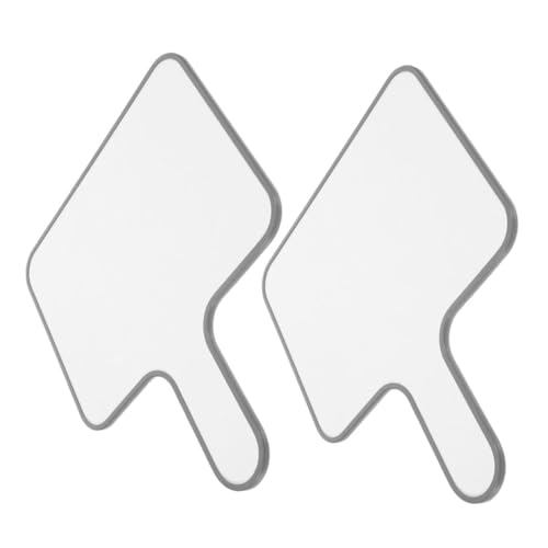 VICASKY 2 Stück Handheld Antwortpaddel Doppelseitiges Abwischbares Whiteboard für Klassenzimmer Interaktion und Spiele für Fragen und Antworten von VICASKY