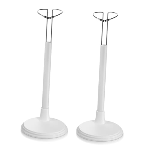 VICASKY 2 Stück Kreativer Puppenständer Tragbarer Toy Stand für Puppen Weißer Aufbewahrungs und Präsentationsständer für Zuhause und Geschäft von VICASKY