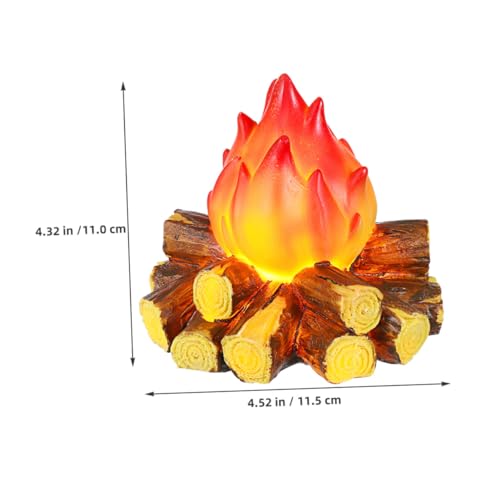 VICASKY 2 Stück LED Fake Campfire Night Light mit Realistischem Flammeneffekt Wasserdichte Künstliche Feuerdeko Energiesparende Laterne für Outdoor-party Camping und Festtagsbeleuchtung VICASKY 2 Stück LED Fake Campfire Night Light mit Realistischem Flammeneffekt Wasserdichte Künstliche Feuerdeko Energiesparende Laterne für Outdoor-party Camping und Festtagsbeleuchtung von VICASKY