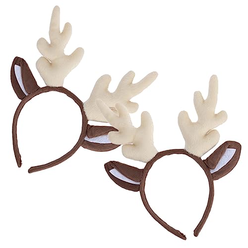 VICASKY 2 Stück Niedliche Weihnachts Haarreifen mit Rentier Geweih Hautfreundlich Leicht Rutschfest Festlicher Kopfschmuck für Weihnachtsfeiern und Indoor Dekoration VICASKY 2 Stück Niedliche Weihnachts Haarreifen mit Rentier Geweih Hautfreundlich Leicht Rutschfest Festlicher Kopfschmuck für Weihnachtsfeiern und Indoor Dekoration von VICASKY
