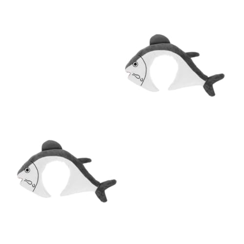VICASKY 2 Stück Niedliches Cartoon Fisch Stirnband Große Weiches Flexibles Haarband Für Frauen Damen Party Cosplay Accessoire Hautfreundlich Langlebig Für Karneval Fasching von VICASKY