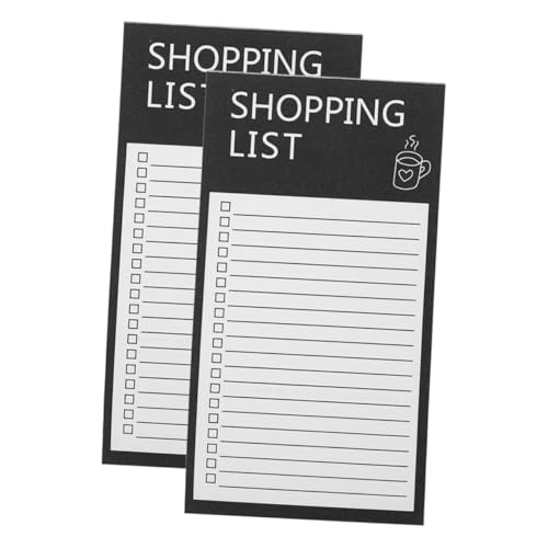 VICASKY 2 Stück Notizbuch kühlschrank Einkaufslisten-Magnet Einkaufslistenblöcke sind klebrig magnetischer Listenblock einkaufsliste notizblöcke Einkaufslisten-Notizblock Papier von VICASKY