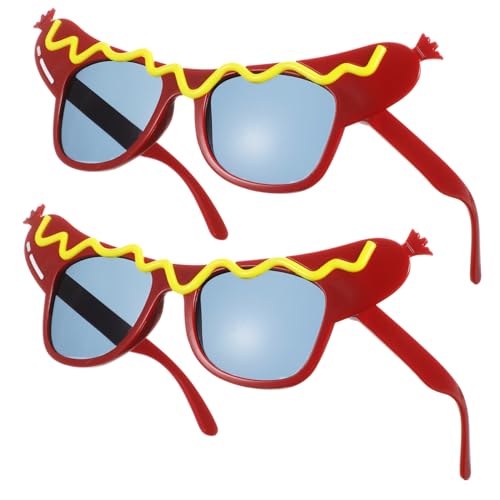 VICASKY 2 Stück Partybrillen im Hot Dog Design Lustige Dekorationsbrillen für Themenpartys Gruppenfotos und Auftritte aus Leichtem Material Einfach zu Lagern für Jede Feier VICASKY 2 Stück Partybrillen im Hot Dog Design Lustige Dekorationsbrillen für Themenpartys Gruppenfotos und Auftritte aus Leichtem Material Einfach zu Lagern für Jede Feier von VICASKY