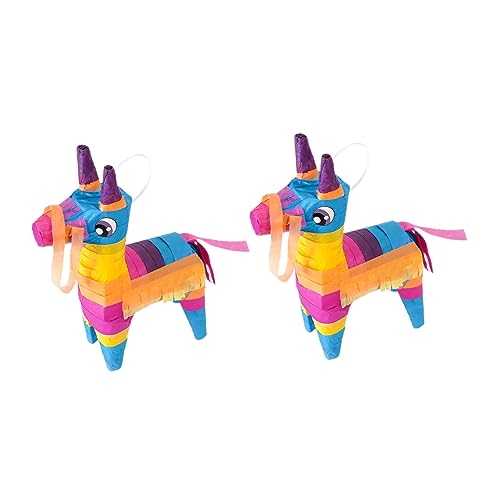 VICASKY 2 Stück Pinata Lama Lustige Party Deko für Kindergeburtstag Cinco De Mayo und Fiesta Befüllbar mit Süßigkeiten oder Konfetti für Familienfeiern und Festliche Anlässe von VICASKY