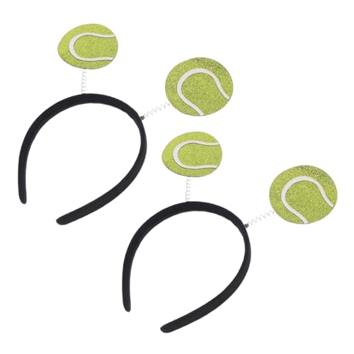 VICASKY 2 Stück Tennis Stirnband mit Federball Leichte Party Haarreifen für Damen Komfortables Sport Haaraccessoire für Sportevents und Festlichkeiten von VICASKY