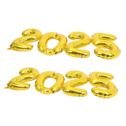 VICASKY 2 Stück Zahlen Folienballons Gold Neujahrsdeko Einfach Aufzublasen Vielseitig Einsetzbar für Silvesterparty Hochzeit Geburtstag VICASKY 2 Stück Zahlen Folienballons Gold Neujahrsdeko Einfach Aufzublasen Vielseitig Einsetzbar für Silvesterparty Hochzeit Geburtstag von VICASKY