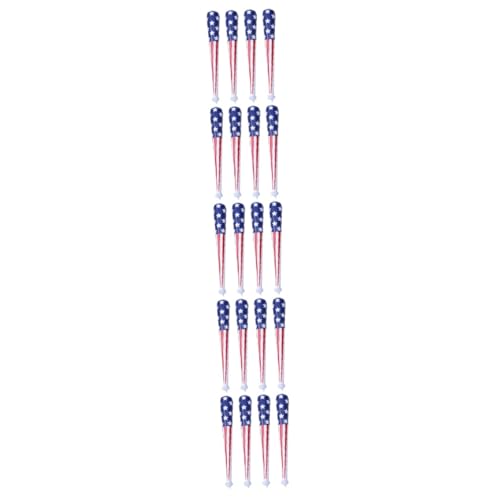 VICASKY 20 Stck. Teiliges Aufblasbare Baseballschläger aus Langlebigem PVC mit Amerikanischer Flagge Sichere Party Gadgets für Juli Geburtstags und Eventspielzeug VICASKY 20 Stck. Teiliges Aufblasbare Baseballschläger aus Langlebigem PVC mit Amerikanischer Flagge Sichere Party Gadgets für Juli Geburtstags und Eventspielzeug von VICASKY