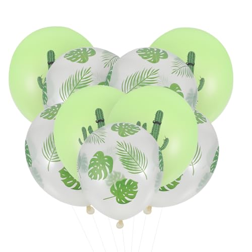 VICASKY 20 Stk Schildkrötenblatt-ballon Partyballons Ballondekoration Tropischer Latexballon Hawaii-verzierung Party-latexballons Hawaiisch Heliumballon Bankett Der Sommer Emulsion von VICASKY