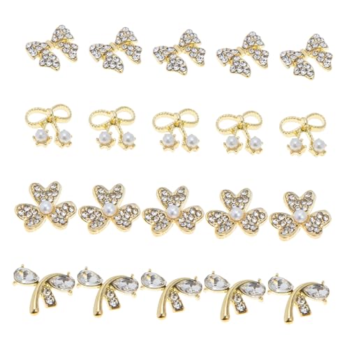 VICASKY 20 Stück Nail Art Dekorationen mit Strass und Perlen Nagel Charms Schmuck für Diy Nageldesigns für Partys und Maniküre im Salon VICASKY 20 Stück Nail Art Dekorationen mit Strass und Perlen Nagel Charms Schmuck für Diy Nageldesigns für Partys und Maniküre im Salon von VICASKY