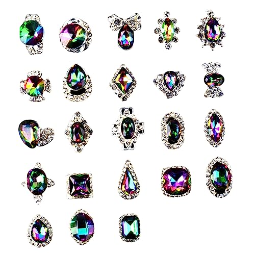 VICASKY 20 Stück Nailart-Kristall Strasssteine sortiert Zubehör Bausatz Reiz Edelsteine Nagel Charms Kunst Nail-Art- glänzender Nagelkristall VICASKY 20 Stück Nailart-Kristall Strasssteine sortiert Zubehör Bausatz Reiz Edelsteine Nagel Charms Kunst Nail-Art- glänzender Nagelkristall von VICASKY