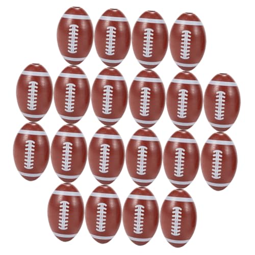VICASKY 20 Stück Teiliges Bunter Rugby Holzperlen als Abstandshalter für Halsketten und Armbänder Robuste Farbige American Football Form für DIY Schmuckherstellung und Accessoires VICASKY 20 Stück Teiliges Bunter Rugby Holzperlen als Abstandshalter für Halsketten und Armbänder Robuste Farbige American Football Form für DIY Schmuckherstellung und Accessoires von VICASKY