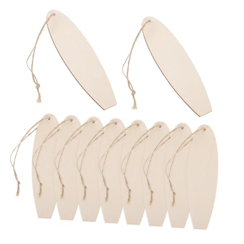 VICASKY 20 Stück Teiliges Holz Surfboard Dekor zum Basteln Unfertige DIY Holzschilder für Farmhouse Wanddeko Vielseitige Hängende Ornamente für Innenräume und Kreative Gestaltung von VICASKY