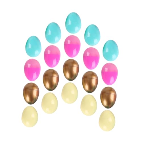 VICASKY 20 Stück Teiliges Leere Eier aus Bunte Wiederverwendbare Geschenkverpackung Candy Boxen für Osterüberraschungen Dekoration für Familienfeiern VICASKY 20 Stück Teiliges Leere Eier aus Bunte Wiederverwendbare Geschenkverpackung Candy Boxen für Osterüberraschungen Dekoration für Familienfeiern von VICASKY