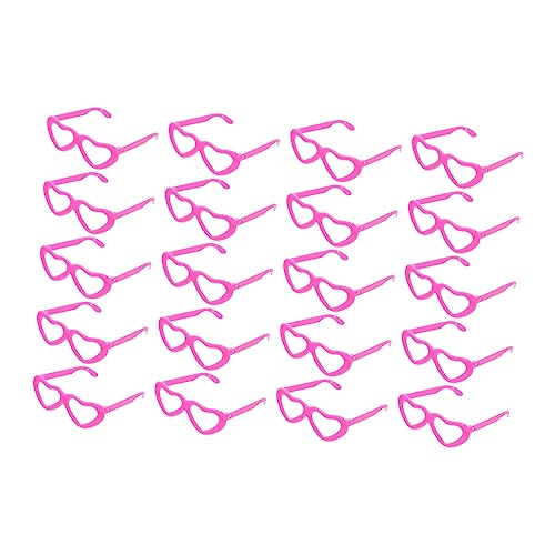 VICASKY 20 Stück Teiliges Mini Puppenbrillen Dekoration Herzförmige Kunststoff Brillen Puppen Kleidungszubehör Für Puppen Accessoires VICASKY 20 Stück Teiliges Mini Puppenbrillen Dekoration Herzförmige Kunststoff Brillen Puppen Kleidungszubehör Für Puppen Accessoires von VICASKY