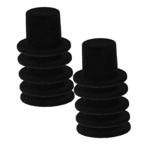 VICASKY 20 Stück Teiliges Mini Zylinderhut für DIY Bastelmaterial Kleine Schwarze Puppenhüte mit Feinem Design für Halloween Weihnachten Partydeko und Kreative Handwerksprojekte VICASKY 20 Stück Teiliges Mini Zylinderhut für DIY Bastelmaterial Kleine Schwarze Puppenhüte mit Feinem Design für Halloween Weihnachten Partydeko und Kreative Handwerksprojekte von VICASKY