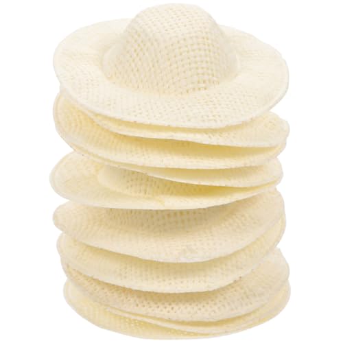 VICASKY 20 Stück Teiliges Miniatur Gewebte Strohhüte Kleine Handgefertigte Puppenhüte aus Realistische Leichte DIY Bastelaccessoires für Puppen und Mini szenen VICASKY 20 Stück Teiliges Miniatur Gewebte Strohhüte Kleine Handgefertigte Puppenhüte aus Realistische Leichte DIY Bastelaccessoires für Puppen und Mini szenen von VICASKY
