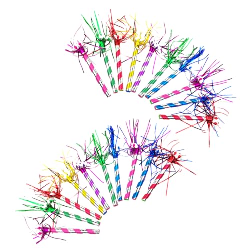 VICASKY 20 Stück Teiliges Party Gebläse Bunte Tröten Noisemaker mit Pfeifen Leichte und Tragbare Partydeko für Geburtstage Hochzeiten Halloween Sportevents und Festlichkeiten VICASKY 20 Stück Teiliges Party Gebläse Bunte Tröten Noisemaker mit Pfeifen Leichte und Tragbare Partydeko für Geburtstage Hochzeiten Halloween Sportevents und Festlichkeiten von VICASKY