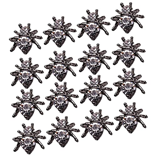 VICASKY 20 Stück Teiliges Spider Nail Charms Langlebige Legierung Halloween Nageldekoration DIY Nagelkunst Zubehör für Auffällige Gothisch Inspirierte Maniküre Wiederverwendbar und VICASKY 20 Stück Teiliges Spider Nail Charms Langlebige Legierung Halloween Nageldekoration DIY Nagelkunst Zubehör für Auffällige Gothisch Inspirierte Maniküre Wiederverwendbar und von VICASKY