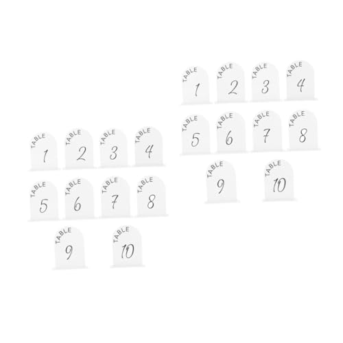 VICASKY 20 Stück Teiliges Tischnummern mit Ständern Weiße Hochzeit Tischkarten und Langlebige Tischnummern für Hochzeitsfeier Party Bankett und Eventdekoration VICASKY 20 Stück Teiliges Tischnummern mit Ständern Weiße Hochzeit Tischkarten und Langlebige Tischnummern für Hochzeitsfeier Party Bankett und Eventdekoration von VICASKY