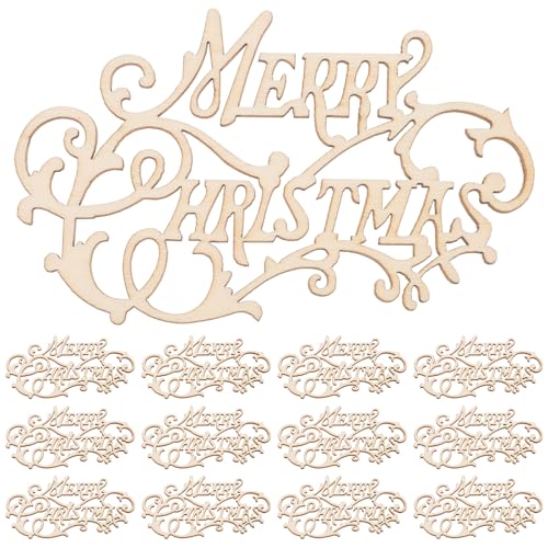 VICASKY 20 Stück Weihnachtsornamente aus Holz, Unbehandelte Holzausschnitte für Heimwerkerarbeiten, Weihnachtsdekorationen, Beige, 4,9 X 2,8 X 0,08 Zoll VICASKY 20 Stück Weihnachtsornamente aus Holz, Unbehandelte Holzausschnitte für Heimwerkerarbeiten, Weihnachtsdekorationen, Beige, 4,9 X 2,8 X 0,08 Zoll von VICASKY