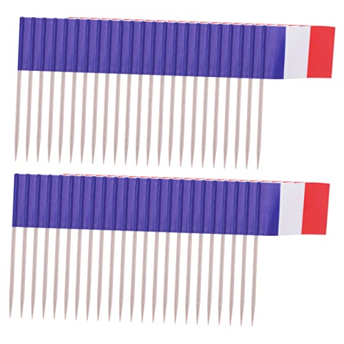 VICASKY 200st Flaggen-cocktail-picks Dekoration Zum Nationalfeiertag Aufsehen Cupcake-topper Zahnstocher Mit Französischer Flagge Mini-kuchen Festival-kuchen-top-ornamente Etiketten Papier VICASKY 200st Flaggen-cocktail-picks Dekoration Zum Nationalfeiertag Aufsehen Cupcake-topper Zahnstocher Mit Französischer Flagge Mini-kuchen Festival-kuchen-top-ornamente Etiketten Papier von VICASKY