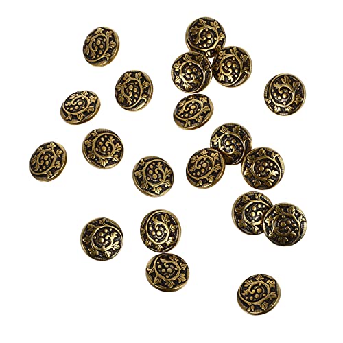 VICASKY 20stücke Teiliges Retro Metallknöpfe Für Blazer Jacken Und Schuluniformen Langlebig Und Dekorativ Für -nähprojekte Aus Hochwertigem Legierungsmaterial Antikem von VICASKY