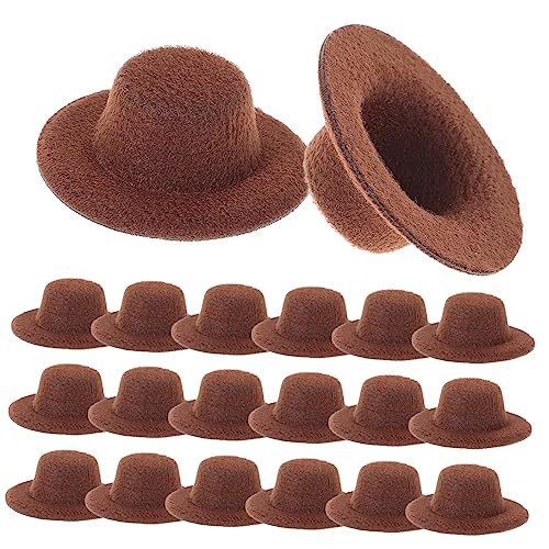 VICASKY 20St Mini-Hut Kinderkleider kinderkleidung Puppenhut kinderkostüme Toys for Kappe Hüte Mini-Puppen kleine Jazzhütchen Puppe verkleiden Sich Kostüm Stoff Brown VICASKY 20St Mini-Hut Kinderkleider kinderkleidung Puppenhut kinderkostüme Toys for Kappe Hüte Mini-Puppen kleine Jazzhütchen Puppe verkleiden Sich Kostüm Stoff Brown von VICASKY