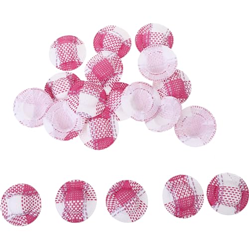 VICASKY 20St Puppenhaus Strohhut Puppenhausdekoration Miniaturhandwerk Puppenhüte Kleiner Hut Mini-Strohhüte zum Basteln Rosa Hut Gewebtes Hutdekor Miniatur-Puppenhaus-Webhut Stoff VICASKY 20St Puppenhaus Strohhut Puppenhausdekoration Miniaturhandwerk Puppenhüte Kleiner Hut Mini-Strohhüte zum Basteln Rosa Hut Gewebtes Hutdekor Miniatur-Puppenhaus-Webhut Stoff von VICASKY