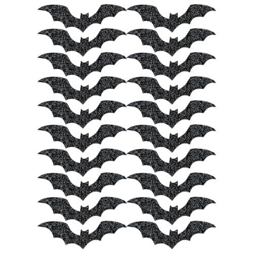 VICASKY 20Stücke Halloween Fledermaus Dekoration Glitzernde Tischaccessoires für Gruselige Partys und Feierlichkeiten Langlebig für Halloween Dekorationen VICASKY 20Stücke Halloween Fledermaus Dekoration Glitzernde Tischaccessoires für Gruselige Partys und Feierlichkeiten Langlebig für Halloween Dekorationen von VICASKY