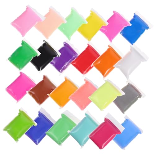 VICASKY 24 Packungen Ultraleichte Knete für DIY Modelliermasse Kit Pastellfarben Flexibel und Einfach zu Formen für Kreative Bastelprojekte und Kunsthandwerk von VICASKY