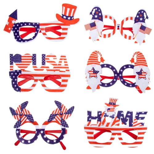 VICASKY 24 Stck. Independence Day Partybrillen aus Robustem und Vliesstoff Patriotische Foto Requisiten für Erwachsene und Bequeme Vielseitige Dekoration für Feierlichkeiten VICASKY 24 Stck. Independence Day Partybrillen aus Robustem und Vliesstoff Patriotische Foto Requisiten für Erwachsene und Bequeme Vielseitige Dekoration für Feierlichkeiten von VICASKY