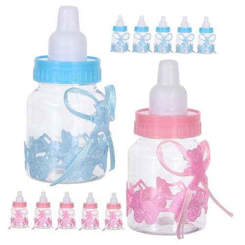 VICASKY 24 Stück Babyflasche Pralinenschachtel Transparente Süßwarenboxen Flasche Süßigkeiten-Boxen Babyparty -Party -Gefälligkeiten Bonbongläser für Babyflaschen Babypartyboxen Plastik VICASKY 24 Stück Babyflasche Pralinenschachtel Transparente Süßwarenboxen Flasche Süßigkeiten-Boxen Babyparty -Party -Gefälligkeiten Bonbongläser für Babyflaschen Babypartyboxen Plastik von VICASKY