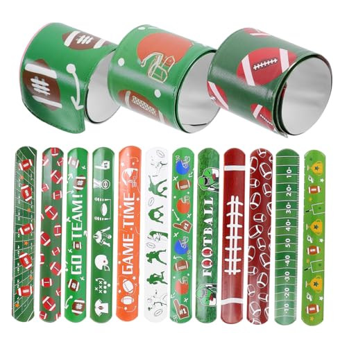 VICASKY Stück Rugby Slap Armbänder Sportparty Zubehör Schnapparmbänder für Geburtstagsfeiern und Anlässe Robust und Langlebig Kleine Fußballfans VICASKY Stück Rugby Slap Armbänder Sportparty Zubehör Schnapparmbänder für Geburtstagsfeiern und Anlässe Robust und Langlebig Kleine Fußballfans von VICASKY