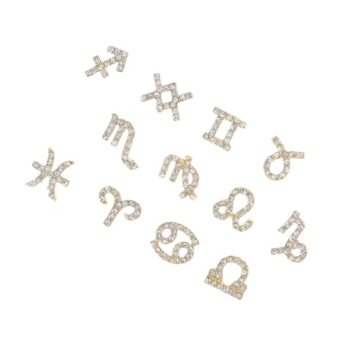 VICASKY 24 Stück Teiliges Metall Nail Art Charms mit astrologischen Designs Legierung und Funkelnden Strasssteinen Langlebige Nageldekorationen für Kreative Maniküre und Professionellen VICASKY 24 Stück Teiliges Metall Nail Art Charms mit astrologischen Designs Legierung und Funkelnden Strasssteinen Langlebige Nageldekorationen für Kreative Maniküre und Professionellen von VICASKY