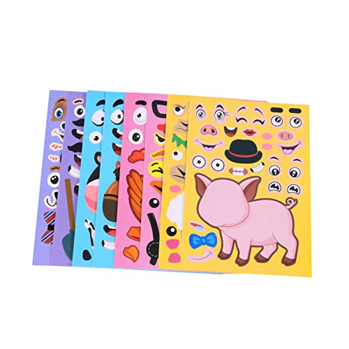 VICASKY 24St Tier- -Aufkleber kinderstickerset Sticker Set Tier Sticker Kinderzimmer Dekoration Aufkleber Aufkleber für Gesichtsgefühle Tieraufkleber für Colorful VICASKY 24St Tier- -Aufkleber kinderstickerset Sticker Set Tier Sticker Kinderzimmer Dekoration Aufkleber Aufkleber für Gesichtsgefühle Tieraufkleber für Colorful von VICASKY