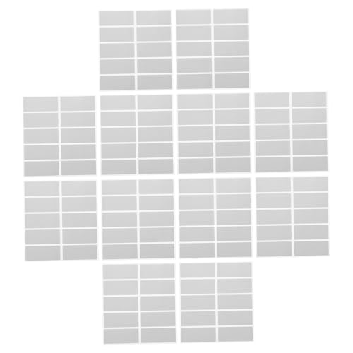 VICASKY 25 Blatt Scratch Off Sticker für Diy Belohnungskarten Rechteckige Selbstklebende Aufkleber für Kreative Bastelprojekte Sicher für Vielseitig Einsetzbar für Partys und Spiele von VICASKY